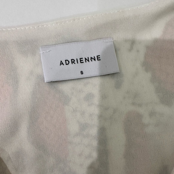 Adrienne Snake Print Blouson Sleeve V-Neck Pink Blush Metallic Size Small - Picture 5 of 12